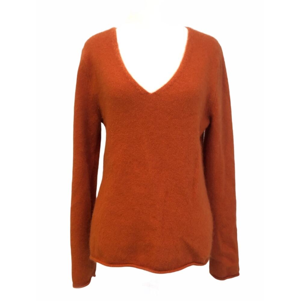 Sarah Spencer size large soft orange sweater